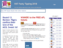 Tablet Screenshot of hatfootytipping.net